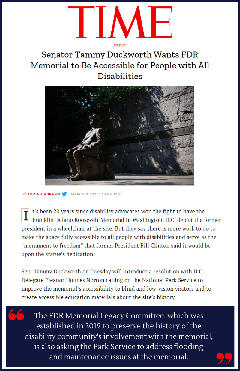 President Roosevelt Disability